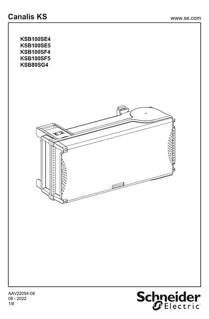 schneider施耐德KSB...S.. - TAP-OFF UNIT - 说明页